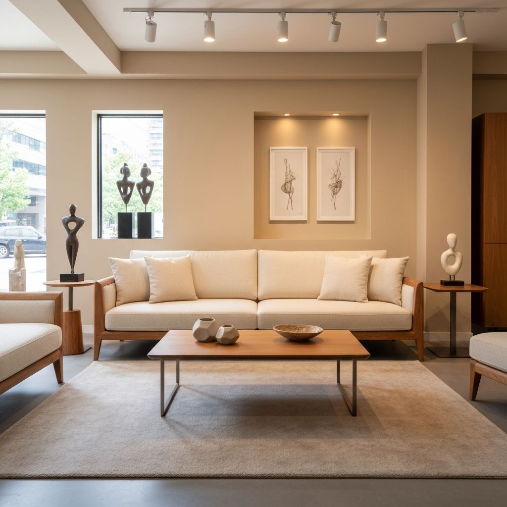 Showroom de móveis elegante